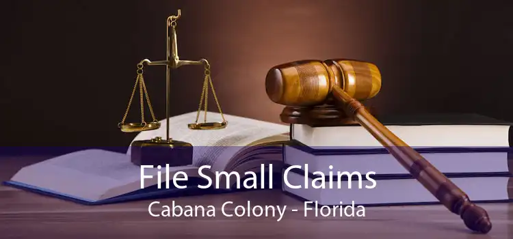 File Small Claims Cabana Colony - Florida