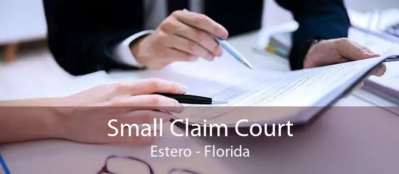 Small Claim Court Estero - Florida