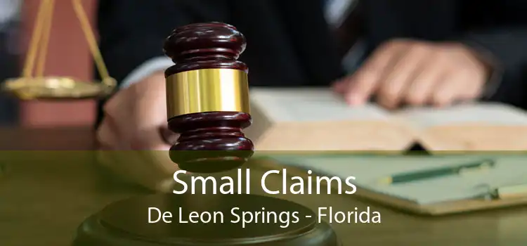 Small Claims De Leon Springs - Florida