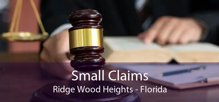 Small Claims Ridge Wood Heights - Florida